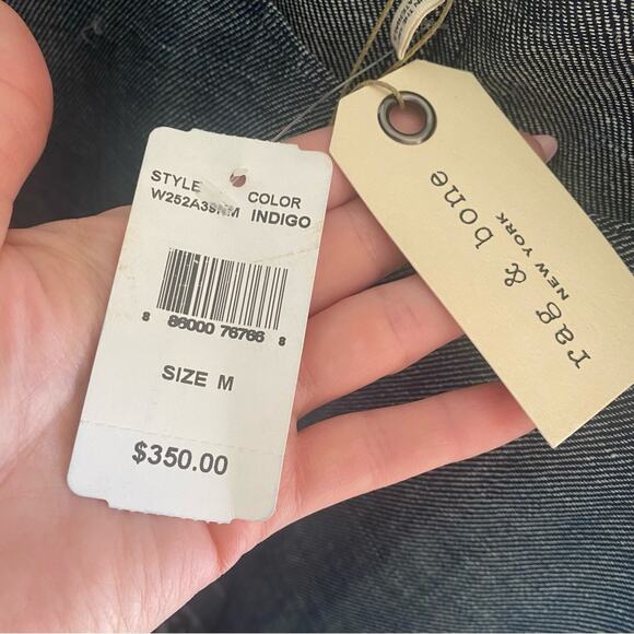 NEW Rag & Bone New York denim cropped sleeveless top - Picture 4 of 5